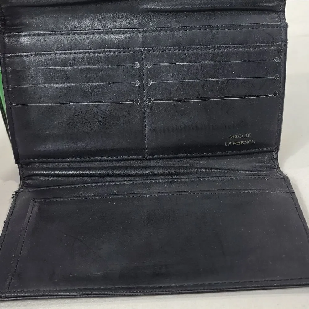 Maggie Lawrence women's black leather wallet